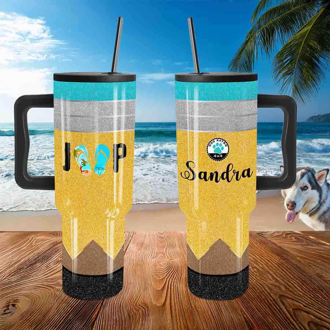 Jeep Beach Dog Rated Epoxy Trek Tumbler 40oz 30oz Supler Store