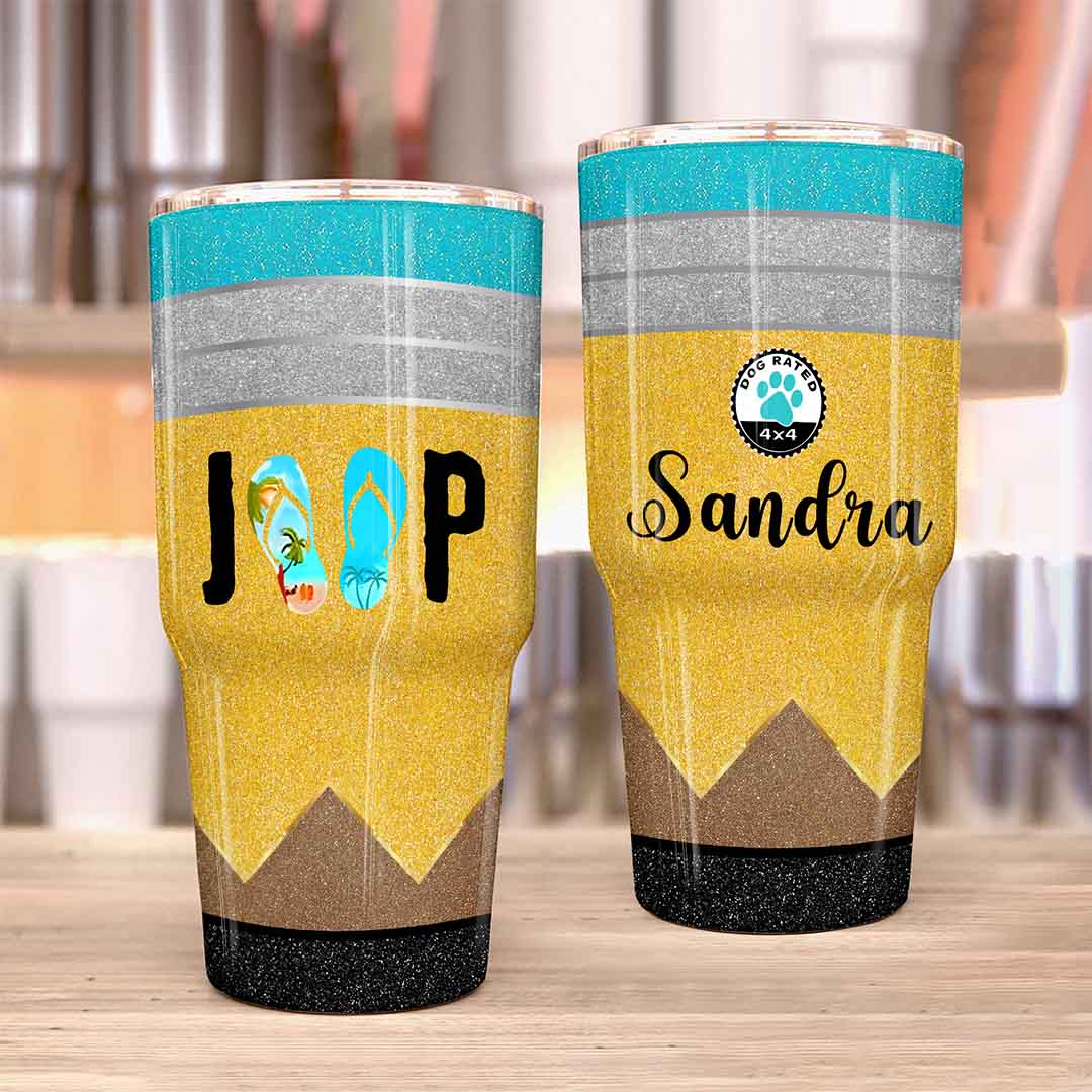 Jeep Beach Dog Rated Epoxy Trek Tumbler 40oz 30oz Supler Store