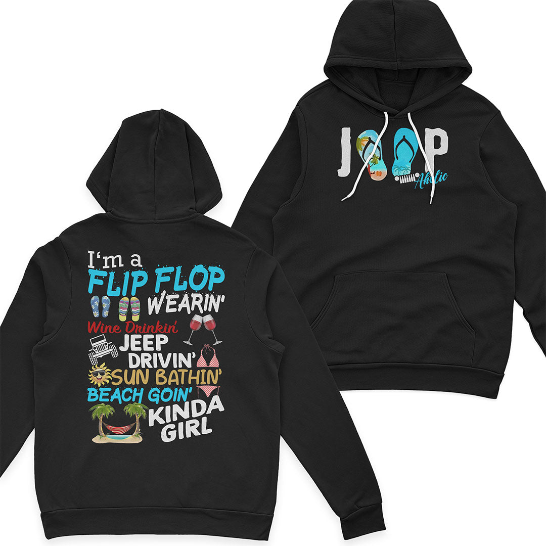 I'm A Flip Flop Wine Drinkin' Jeep Drivin' Girl T-Shirt Hoodie Supler Store