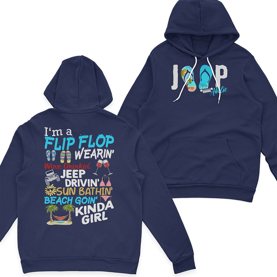 I'm A Flip Flop Wine Drinkin' Jeep Drivin' Girl T-Shirt Hoodie Supler Store