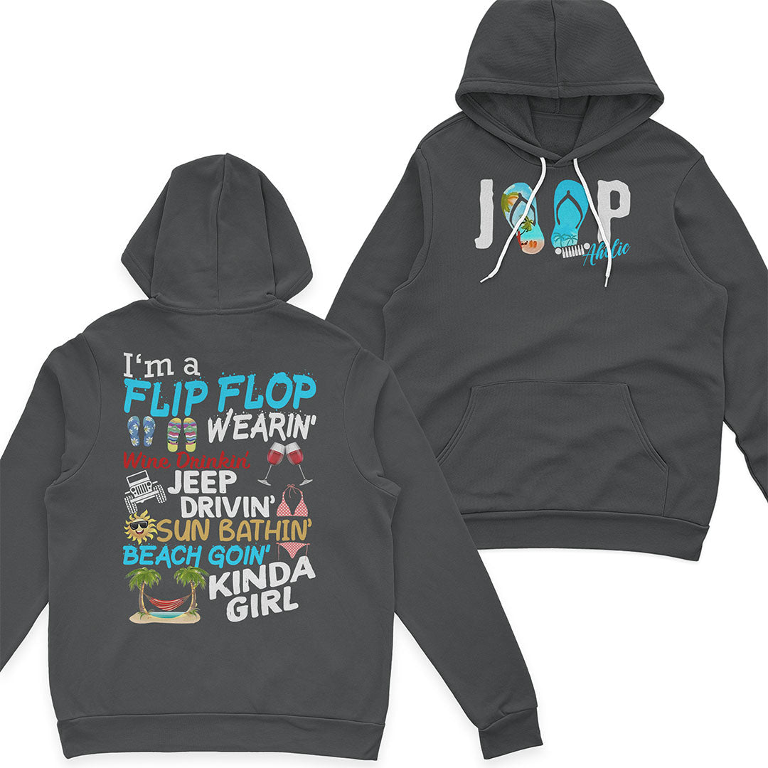 I'm A Flip Flop Wine Drinkin' Jeep Drivin' Girl T-Shirt Hoodie Supler Store