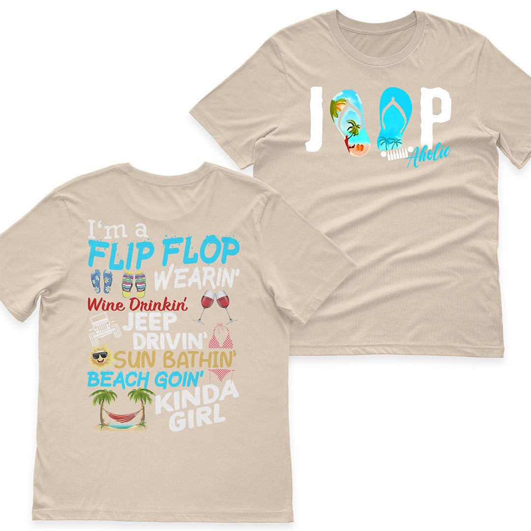 I'm A Flip Flop Wine Drinkin' Jeep Drivin' Girl T-Shirt Hoodie Supler Store