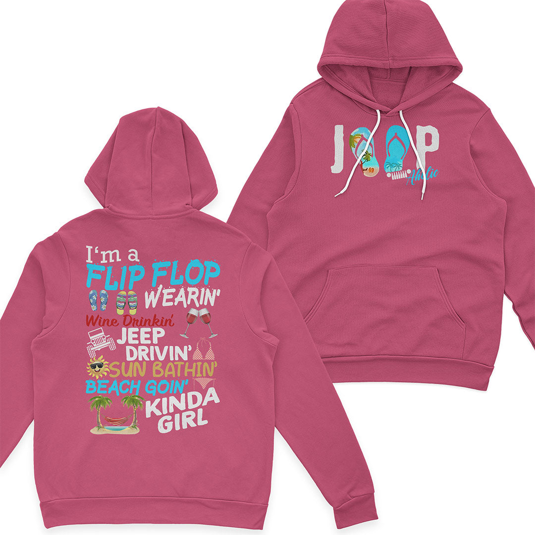 I'm A Flip Flop Wine Drinkin' Jeep Drivin' Girl T-Shirt Hoodie Supler Store