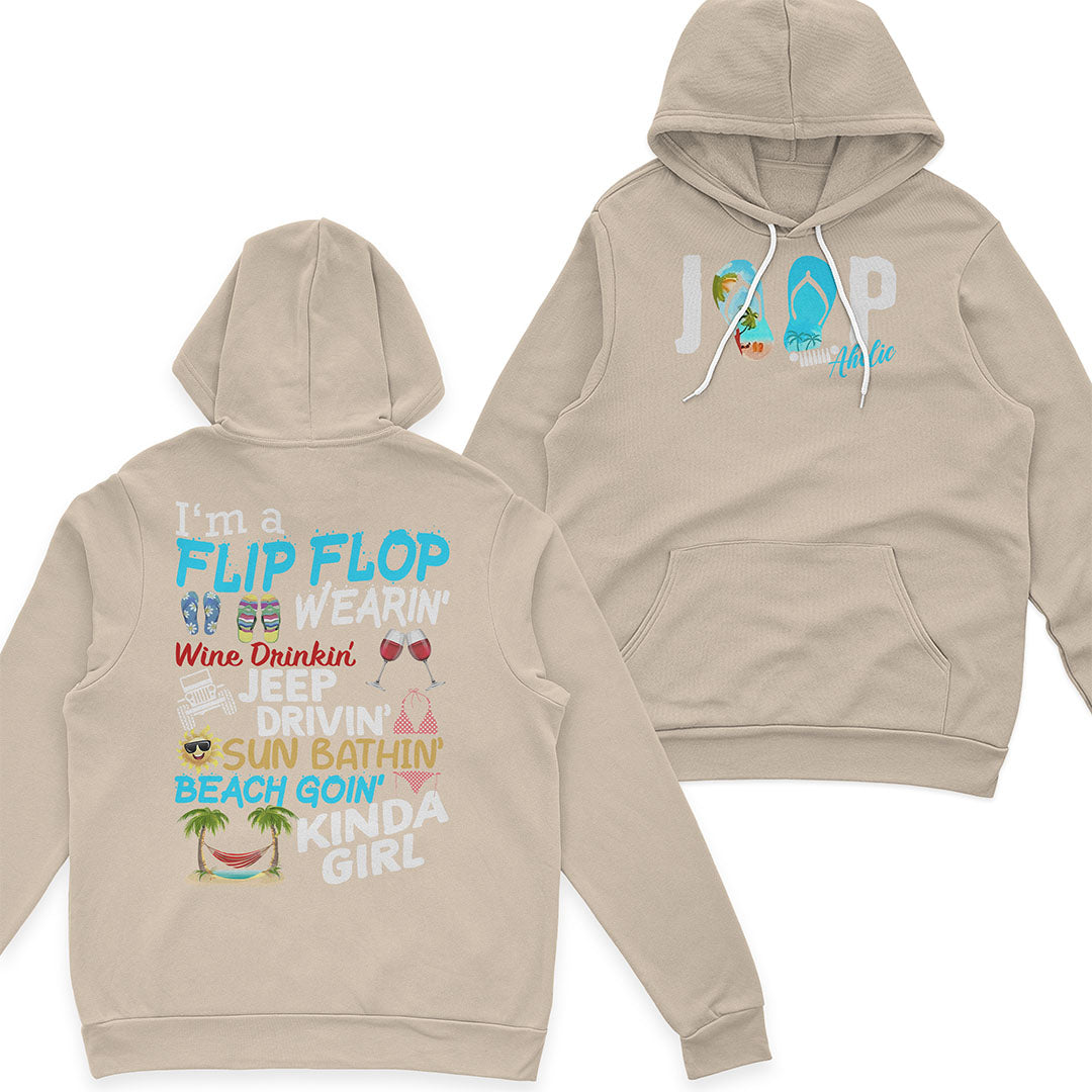 I'm A Flip Flop Wine Drinkin' Jeep Drivin' Girl T-Shirt Hoodie Supler Store