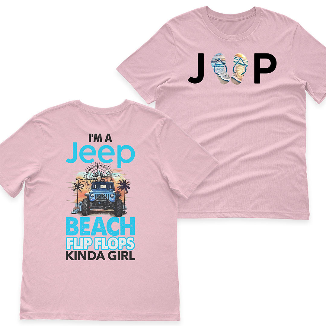 I'm A Jeep Beach Flip Flops Kinda Girl T-Shirt Hoodie Supler Store