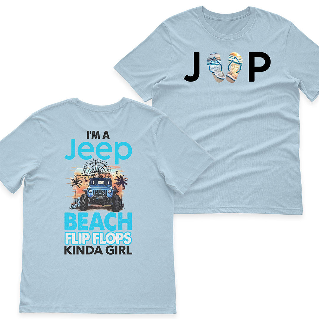 I'm A Jeep Beach Flip Flops Kinda Girl T-Shirt Hoodie Supler Store