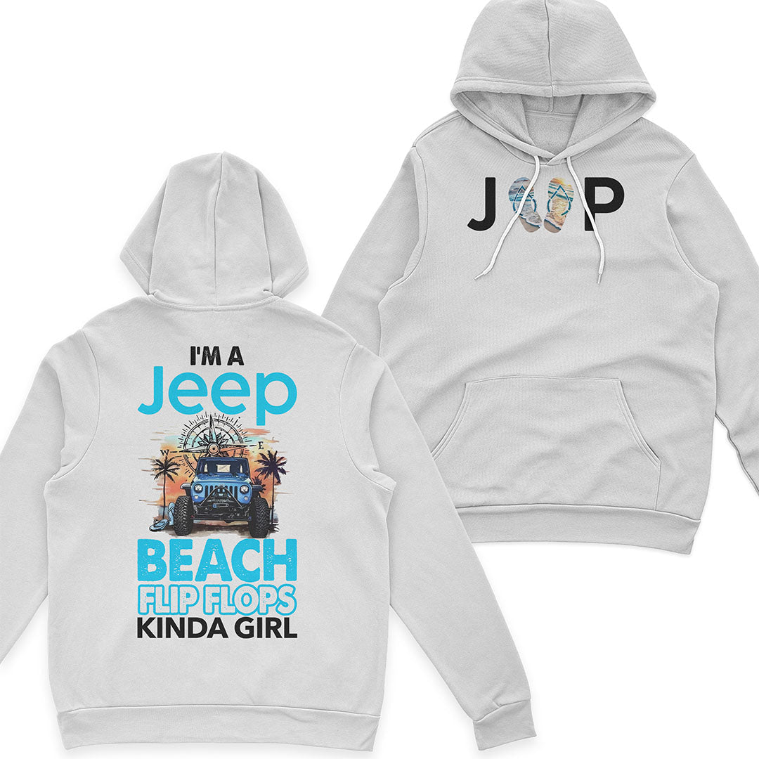I'm A Jeep Beach Flip Flops Kinda Girl T-Shirt Hoodie Supler Store