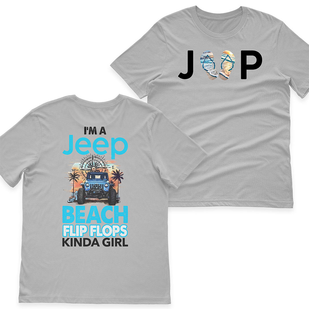 I'm A Jeep Beach Flip Flops Kinda Girl T-Shirt Hoodie Supler Store