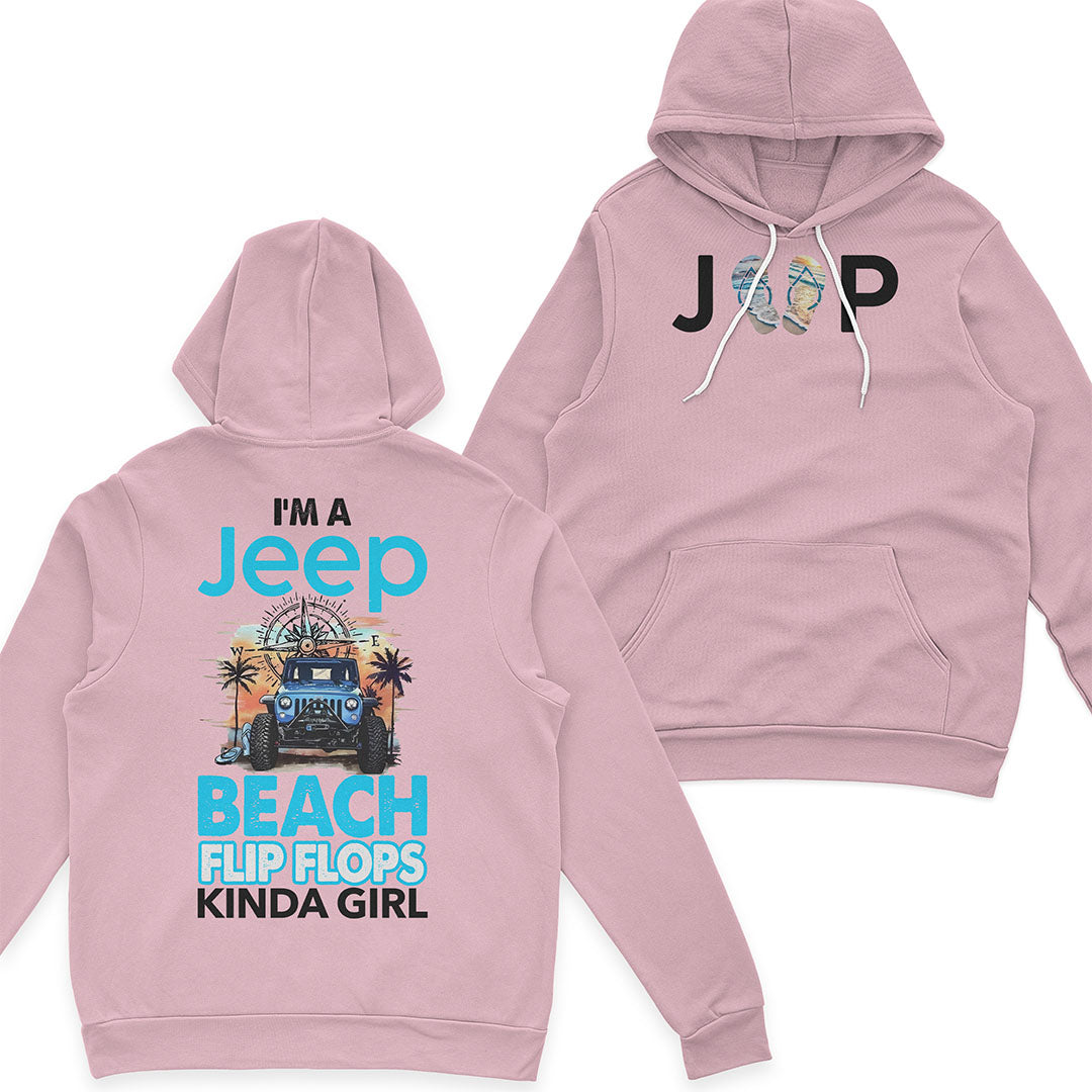 I'm A Jeep Beach Flip Flops Kinda Girl T-Shirt Hoodie Supler Store