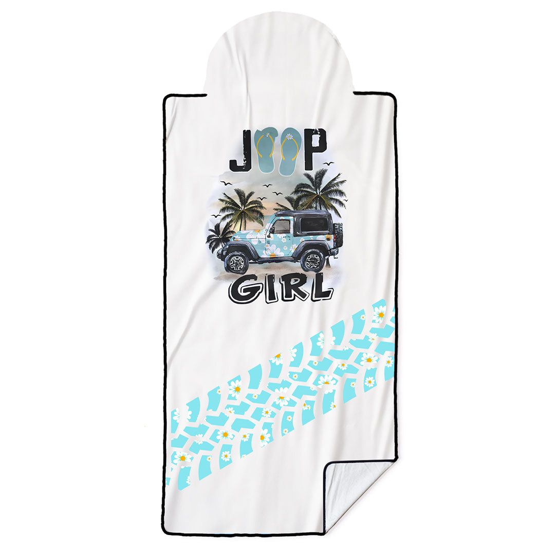 Jeep Girl Flip Flops Daisy Car Seat Cover Towel Front Seats Supler Store