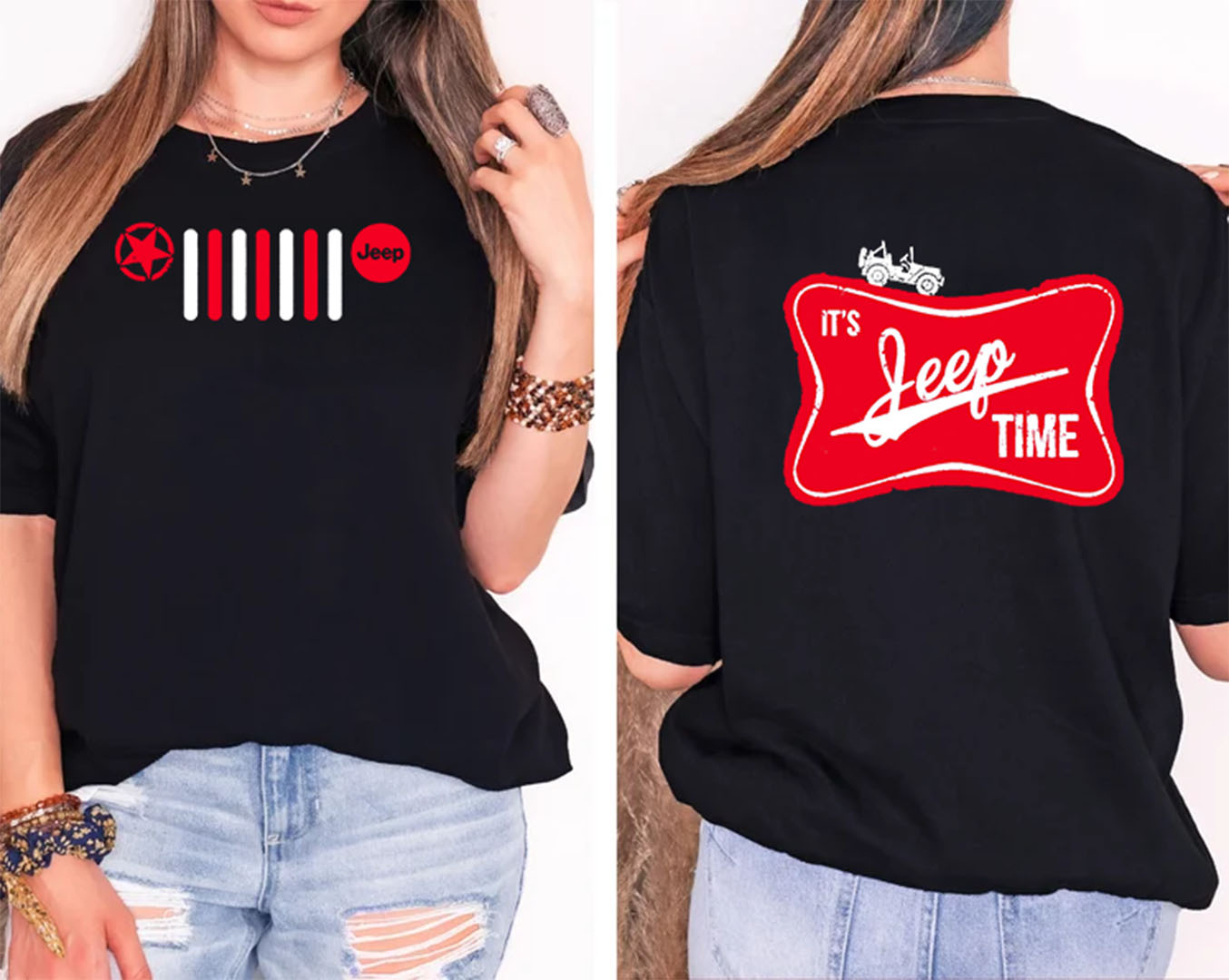 Jeep Grille Red Logo T-Shirt Hoodie Supler Store