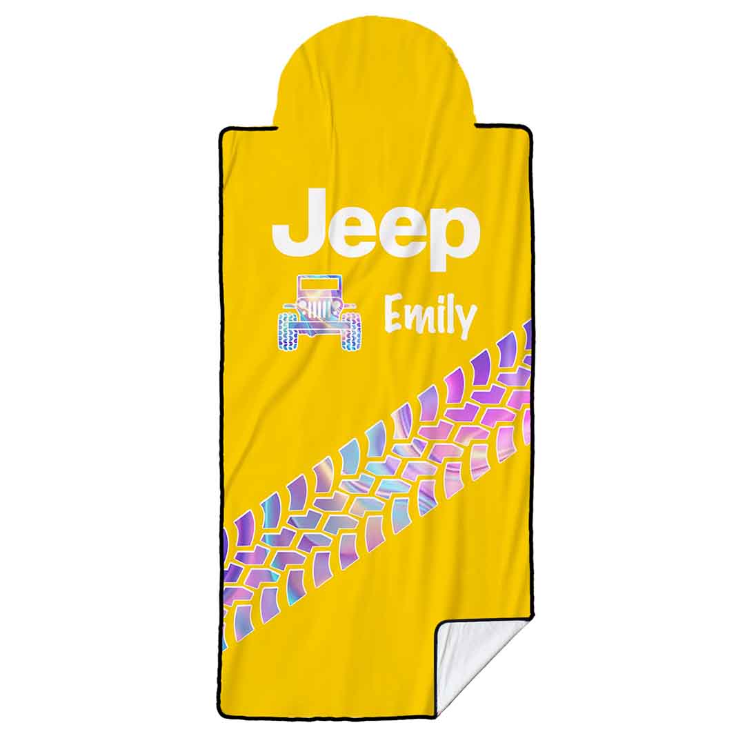 Personalized Jeep Holographic Tire Tracks Car Seat Cover Towel Front Seats Supler Store