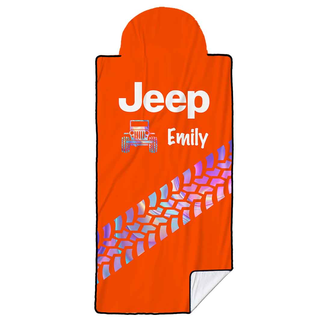 Personalized Jeep Holographic Tire Tracks Car Seat Cover Towel Front Seats Supler Store