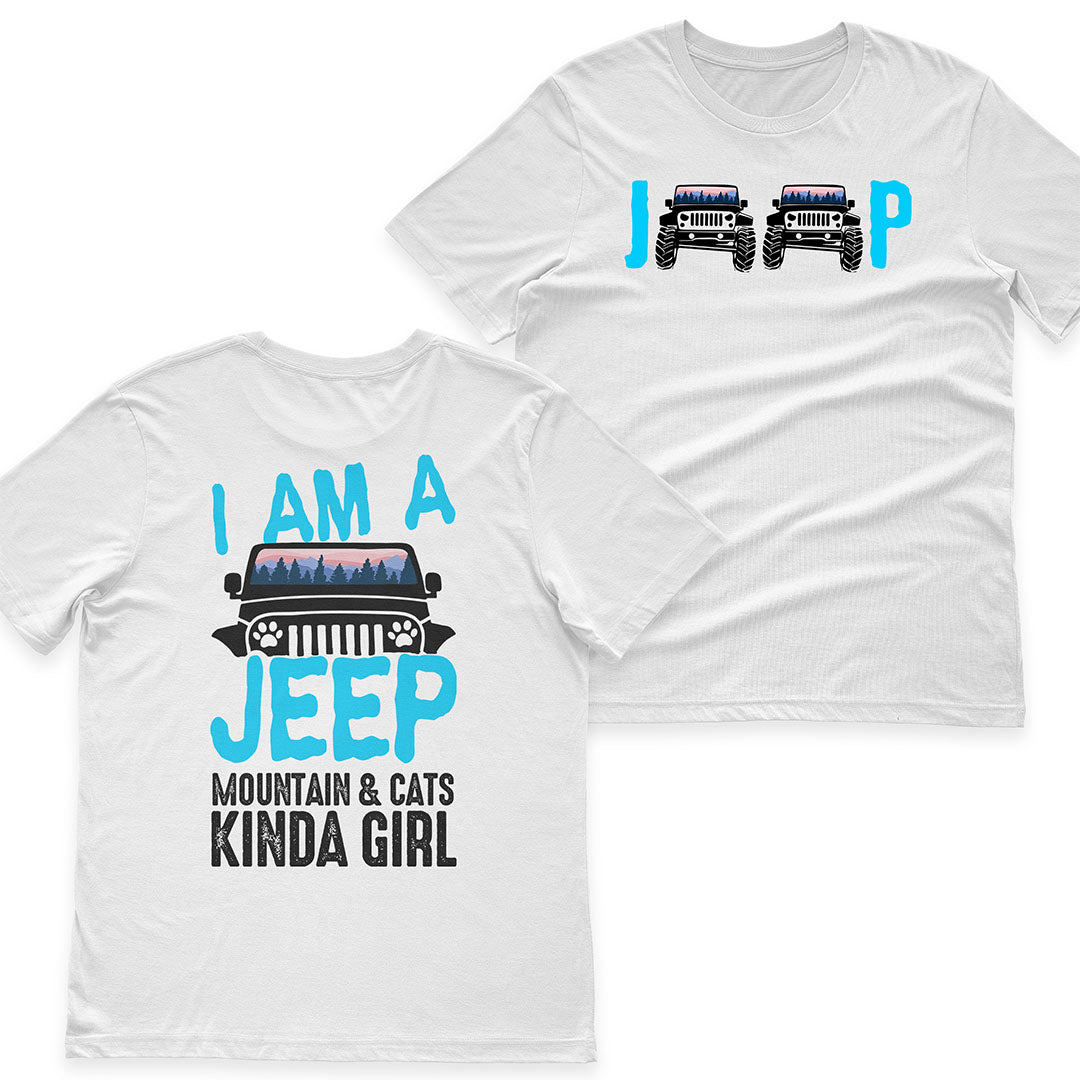 I'm A Jeep Mountain & Cats Kinda Girl T-Shirt Hoodie Supler Store