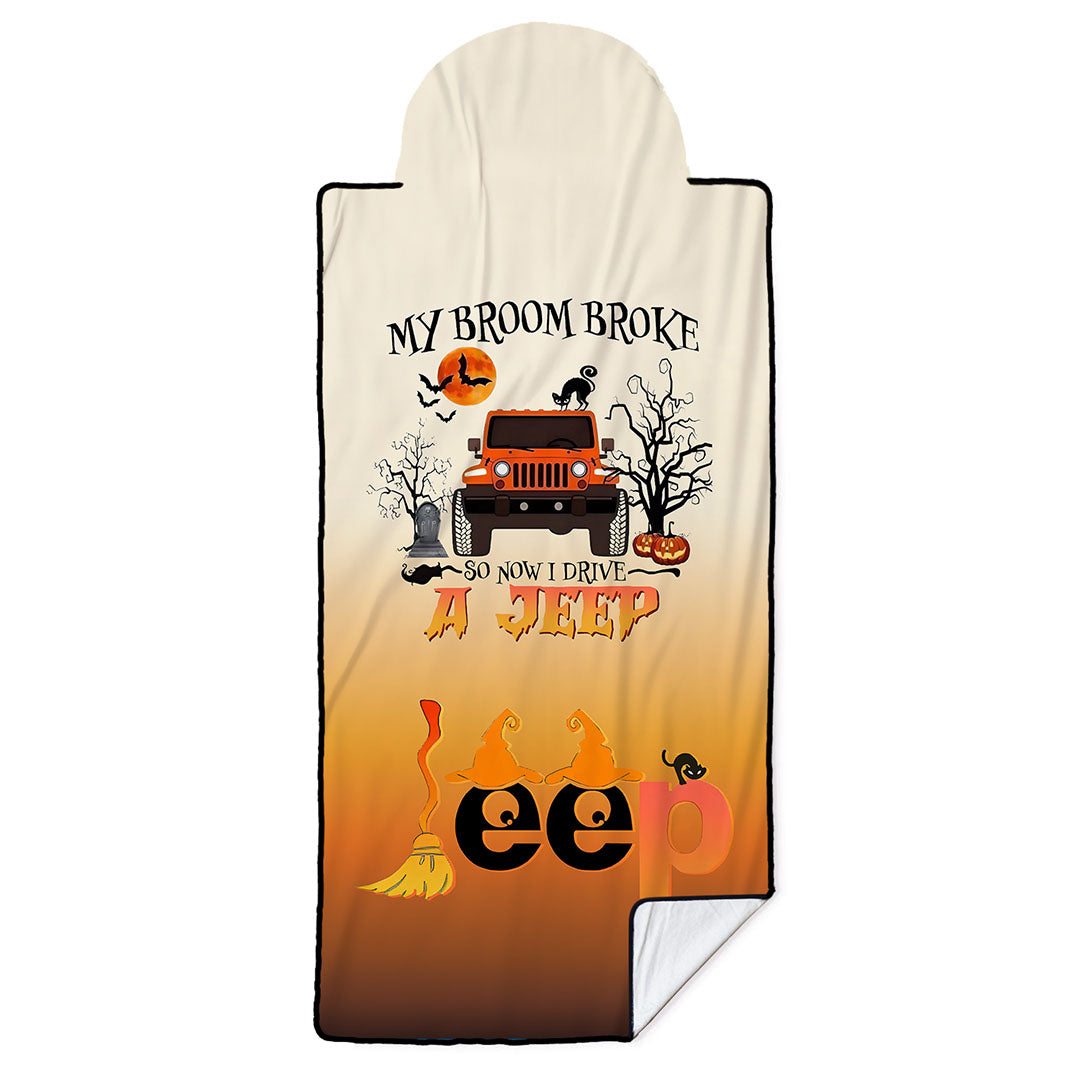 Jeep Halloween My Broom Broke Car Seat Cover Towel Front Seats Supler Store