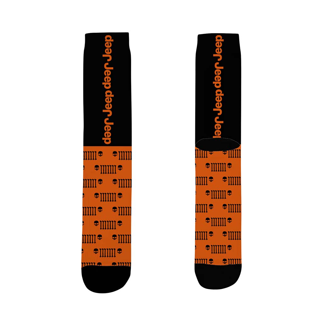 Jeep Skull Grille Halloween Socks Supler Store