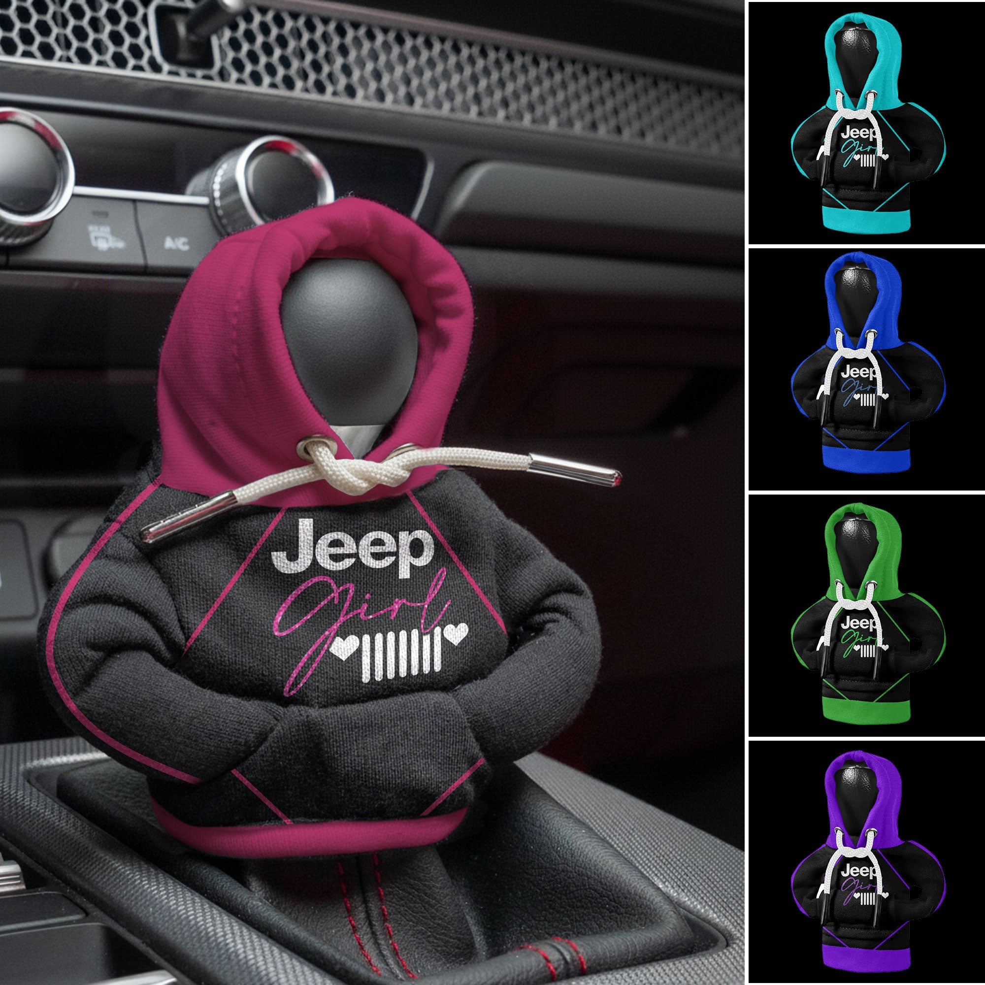 Jeep Girl Grille Heart Shift Knob Hoodie: The Cutest Upgrade for Every Jeep Interior