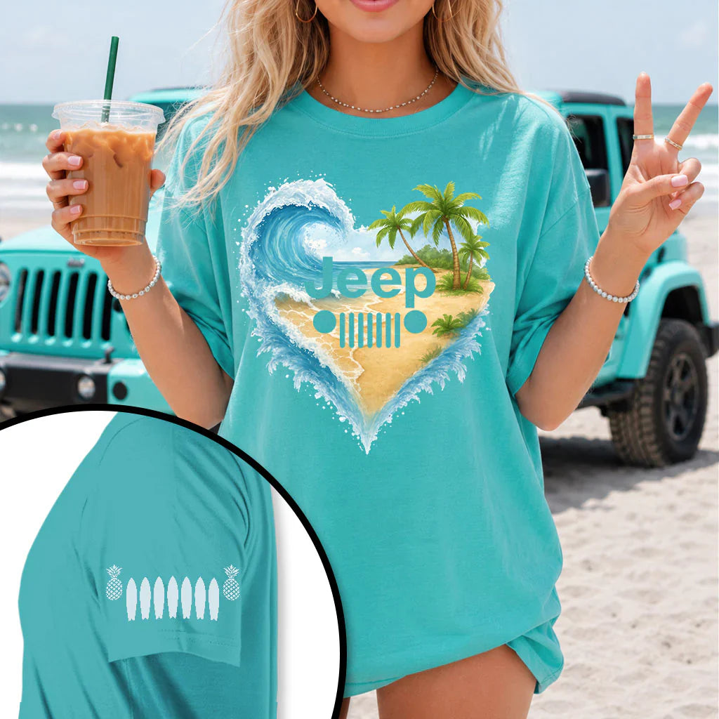 Jeep Girl Loves Beach Shirt: Where Jeep Freedom Meets Coastal Adventure