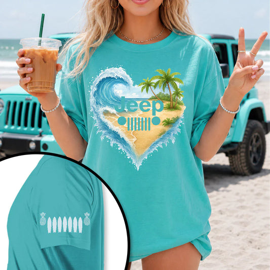 Jeep Girl Loves Beach Shirt: Where Jeep Freedom Meets Coastal Adventure