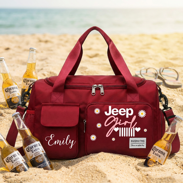 🌼 The Ultimate Jeep Girl Daisy Personalized Duffel Bag: Your Perfect Travel Companion