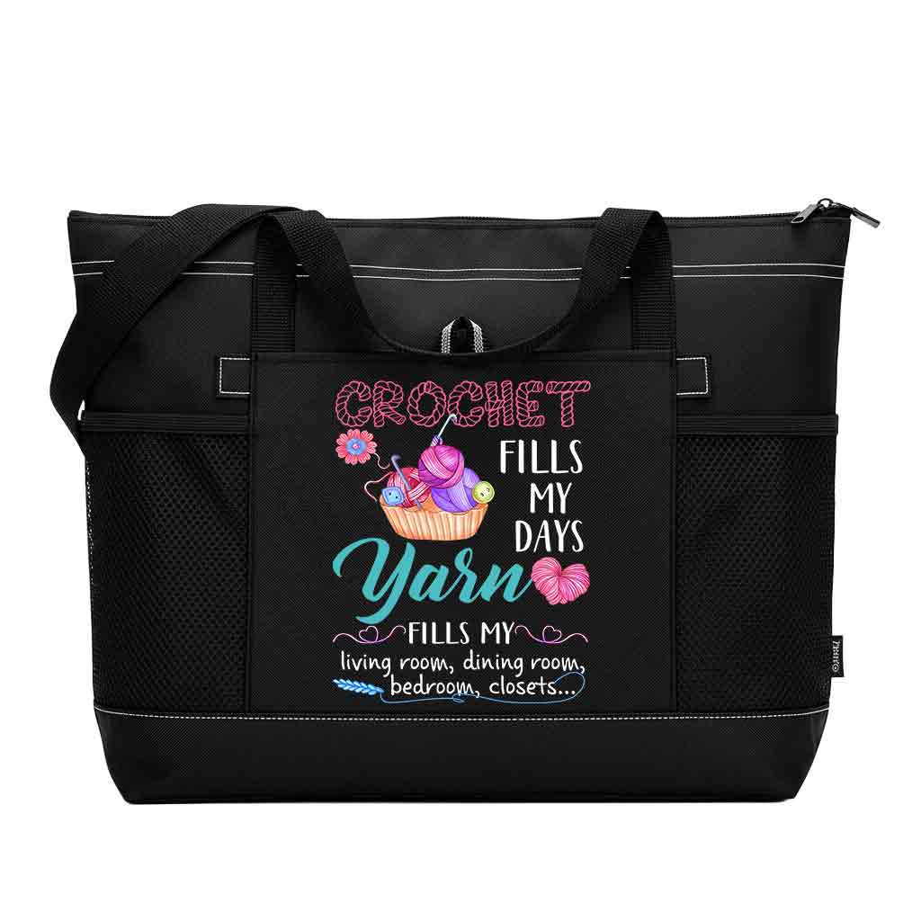 Crochet Fill My Days Tote Bag Supler Store