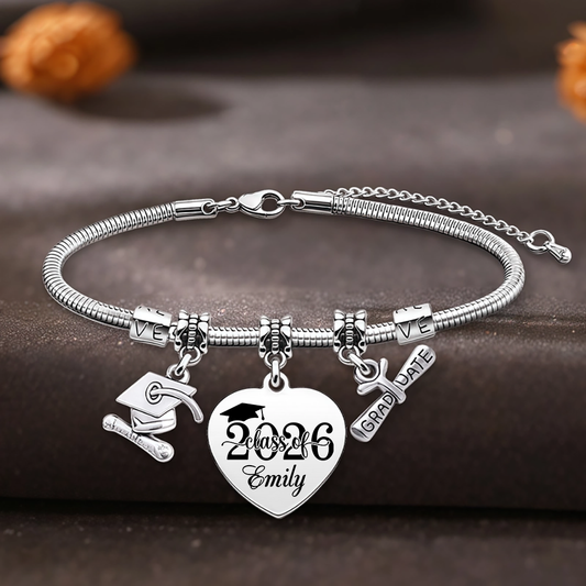 Personalized Graduation Bracelet Gifts Class of 2026