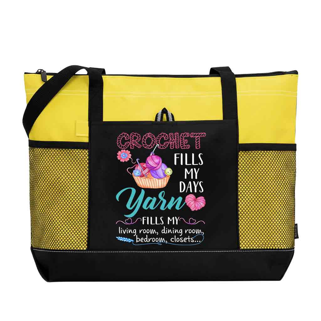 Crochet Fill My Days Tote Bag Supler Store