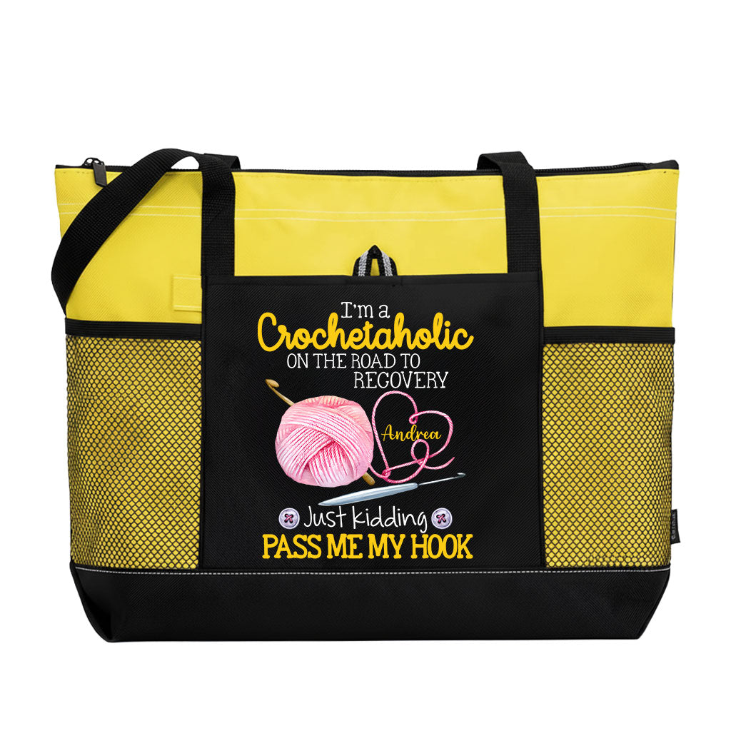 Personalized I'm A Crochetaholic Tote Bag Supler Store