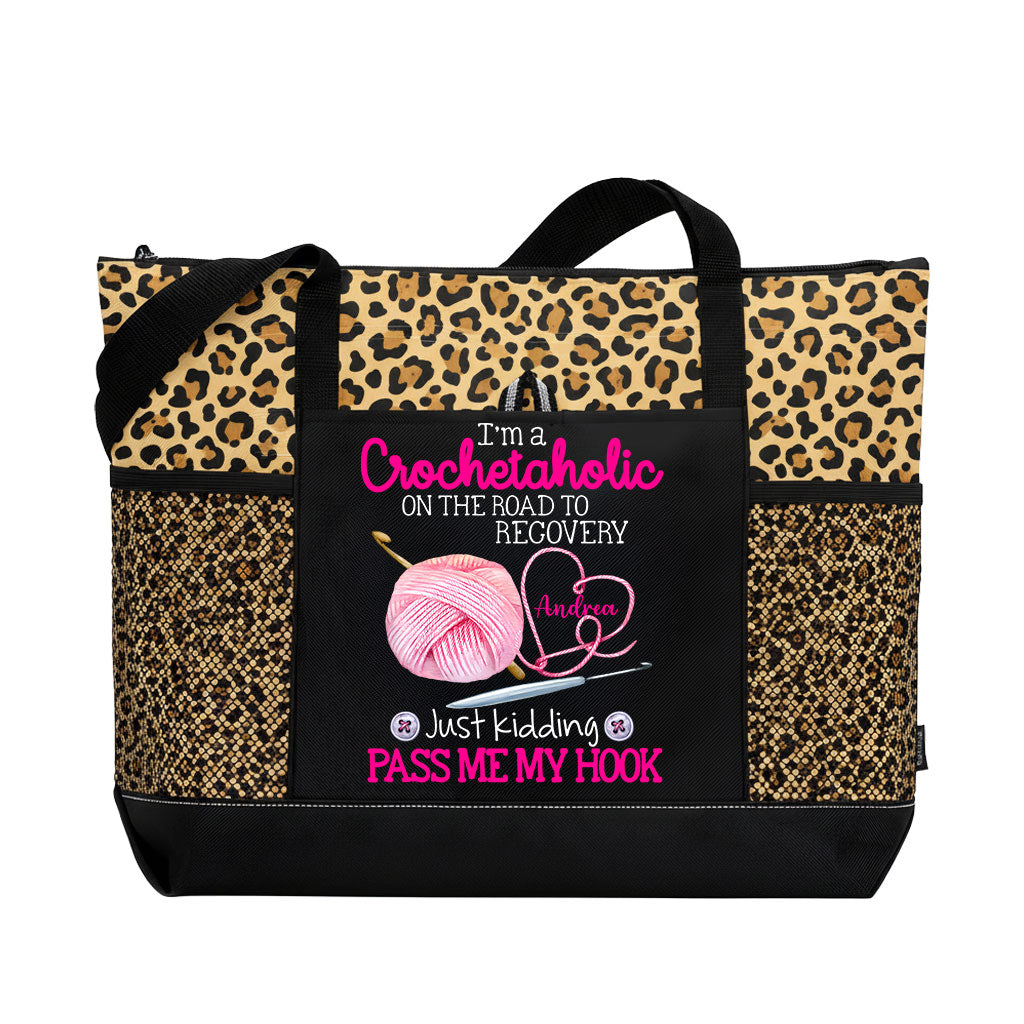 Personalized I'm A Crochetaholic Tote Bag Supler Store