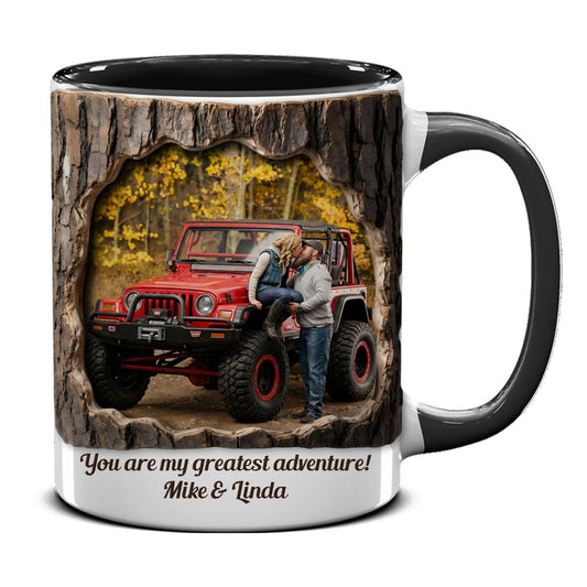 Personalized Offroad Adventure Custom Photo Coffee Accent Mug
