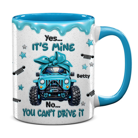 Personalized Jeep Yes It's Mine Coffee Accent Mug