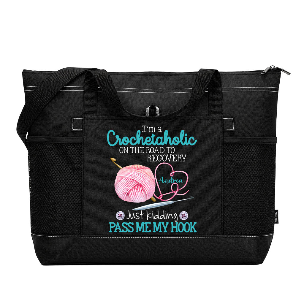 Personalized I'm A Crochetaholic Tote Bag Supler Store