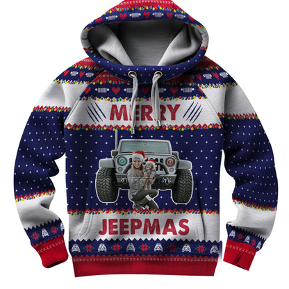 Personalized Jeep Mas Ugly Christmas Sweater All Over Printed