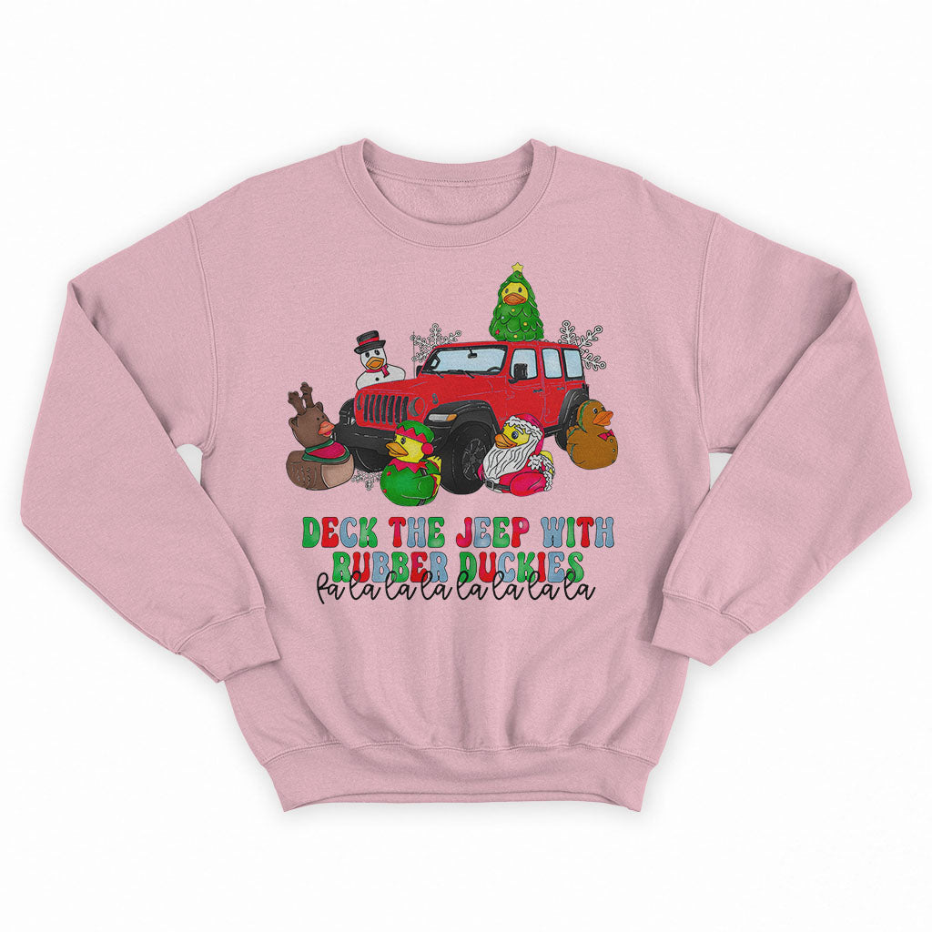 Jeep Christmas Gifts Rubber Ducks for Ducking Pocket Hoodie T-Shirt