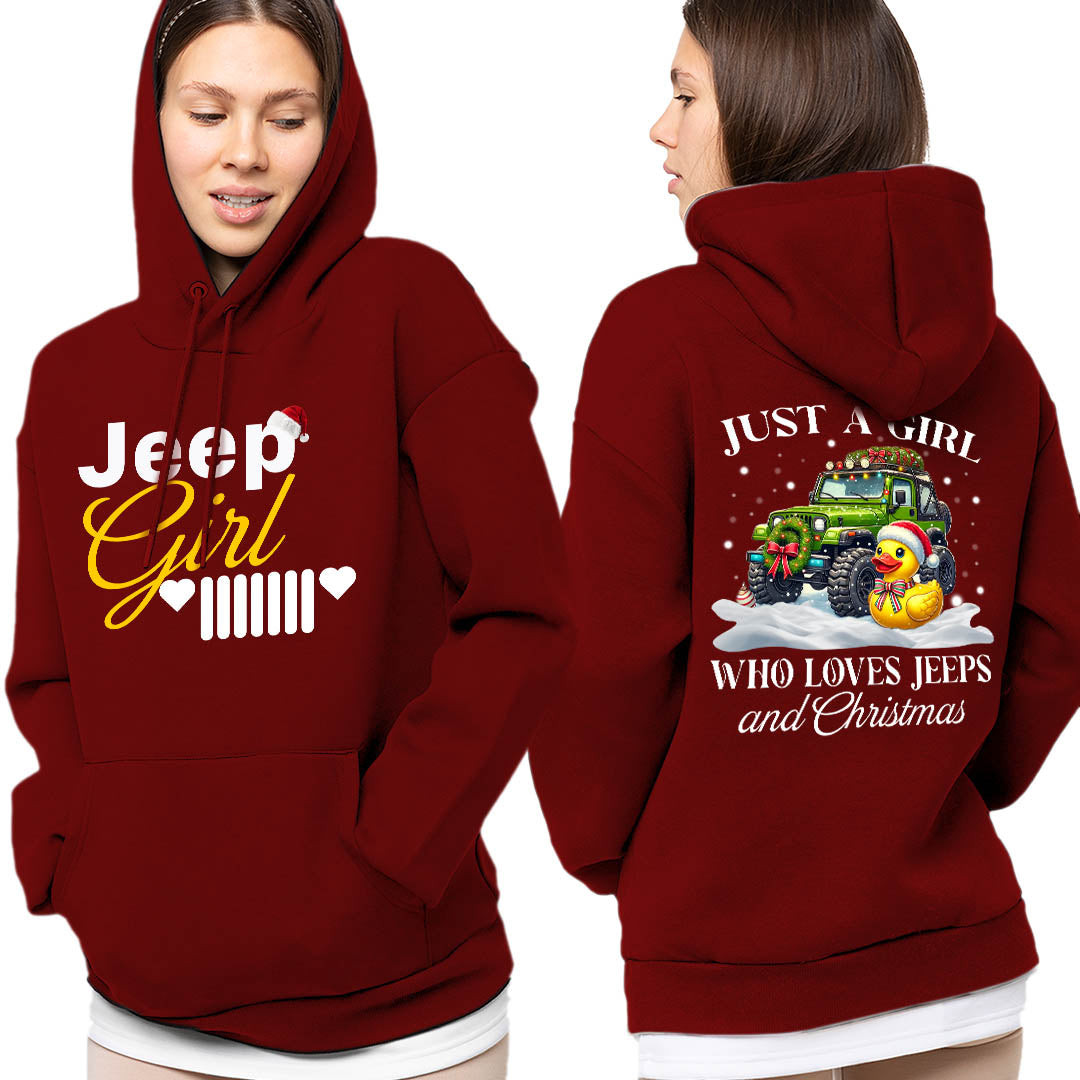 Jeep Christmas Gifts Jeep Girl Pocket Hoodie