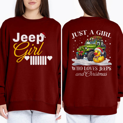 Jeep Christmas Gifts Jeep Girl Pocket Hoodie