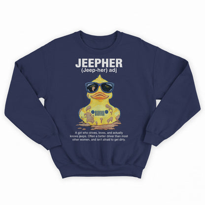 Jeep Muddy Duck Jeepher Long Sleeve T-Shirt