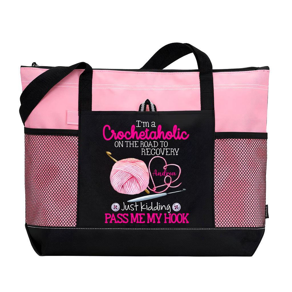 Personalized I'm A Crochetaholic Tote Bag Supler Store