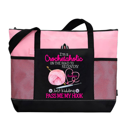 Personalized I'm A Crochetaholic Tote Bag Supler Store