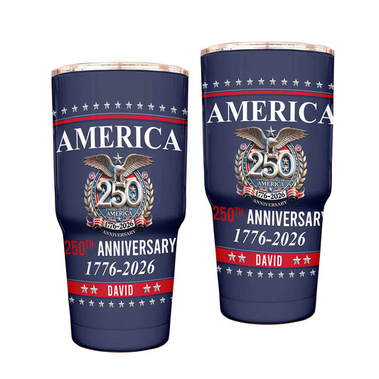 Personalized America 250th Anniversary Eagle Tumbler