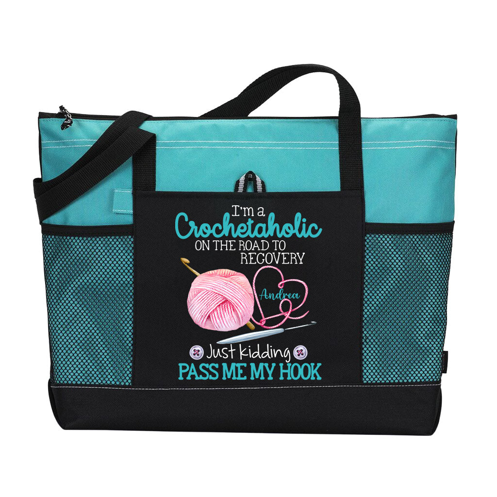 Personalized I'm A Crochetaholic Tote Bag Supler Store