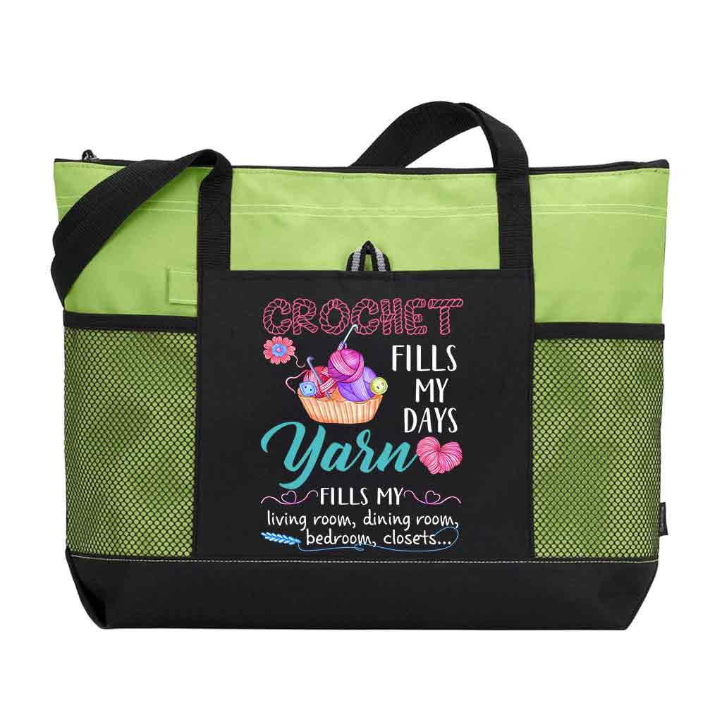 Crochet Fill My Days Tote Bag Supler Store