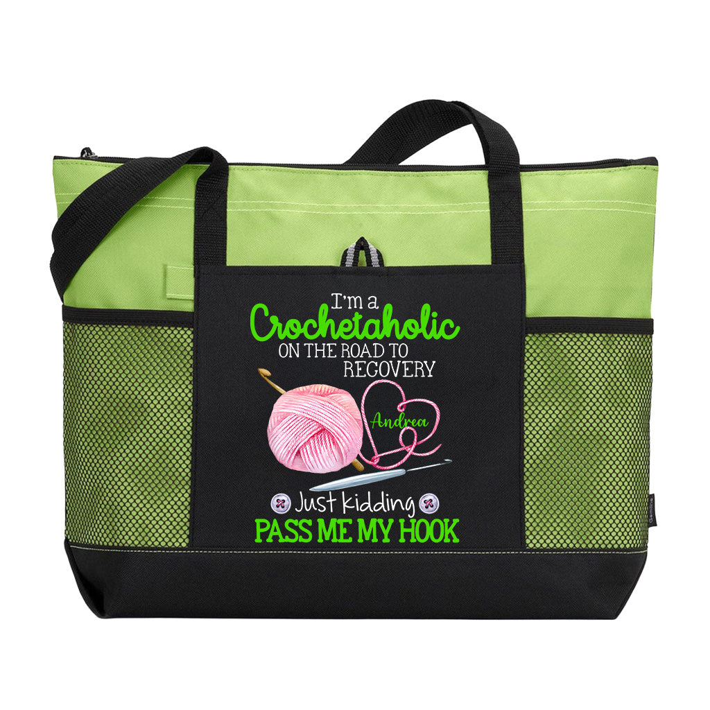 Personalized I'm A Crochetaholic Tote Bag Supler Store