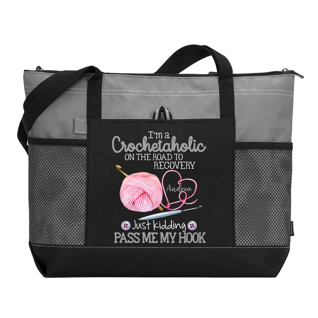 Personalized I'm A Crochetaholic Tote Bag Supler Store