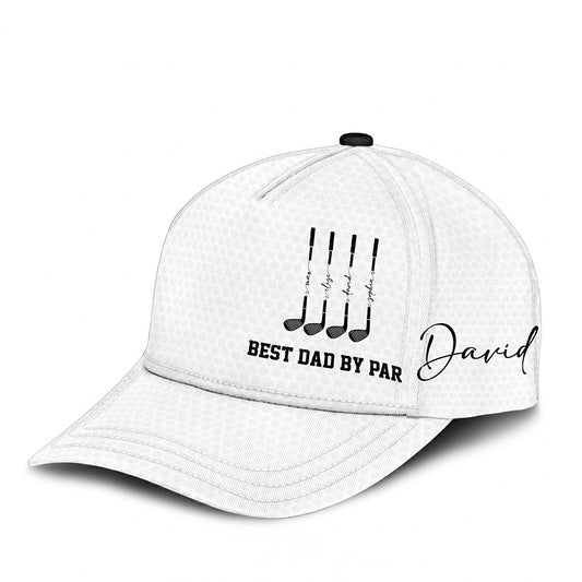 Personalized Best Dad By Par Golfer Hat
