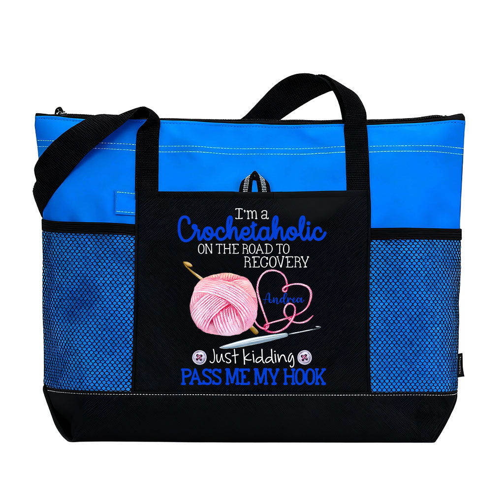 Personalized I'm A Crochetaholic Tote Bag Supler Store