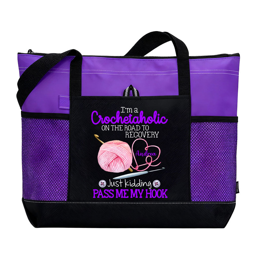 Personalized I'm A Crochetaholic Tote Bag Supler Store