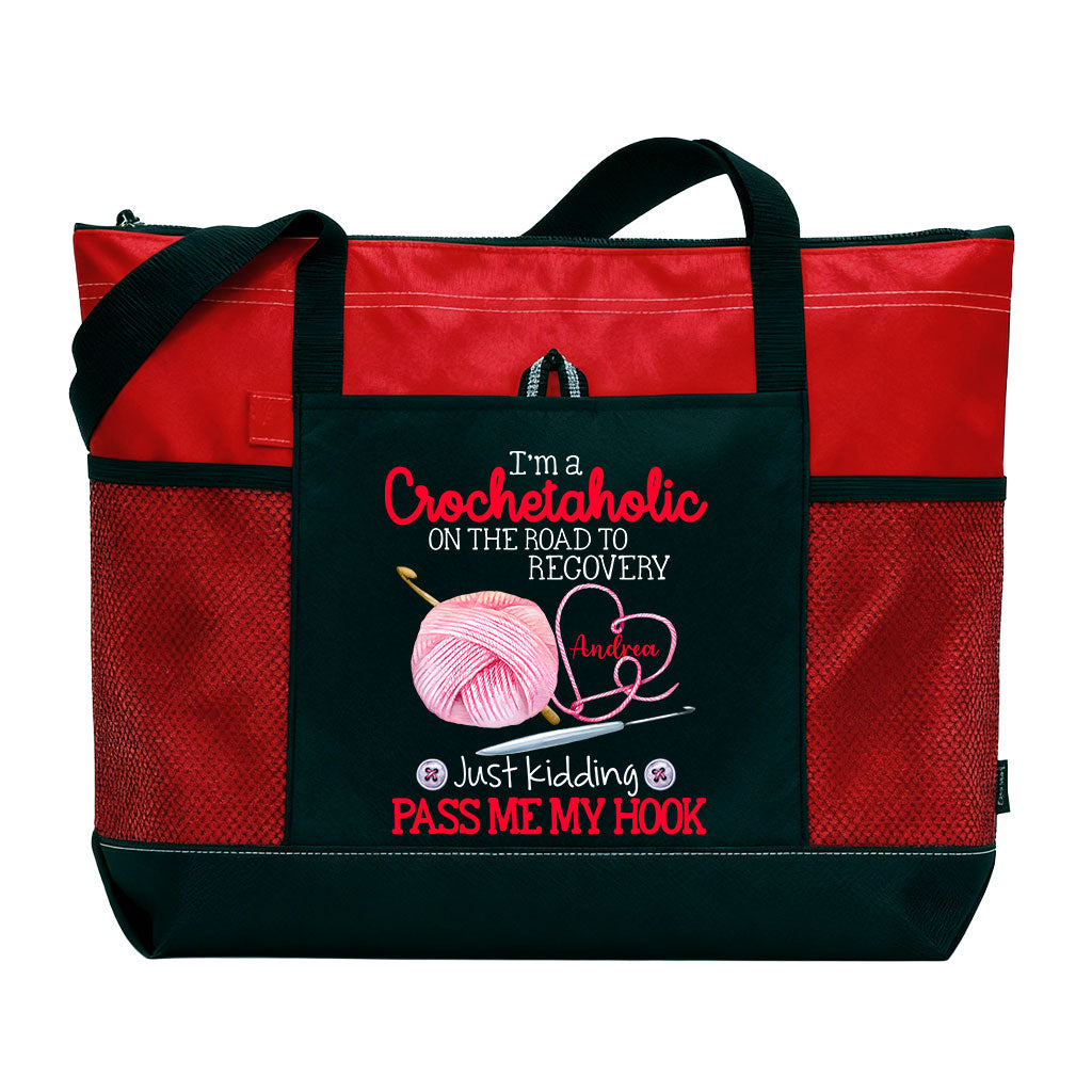 Personalized I'm A Crochetaholic Tote Bag Supler Store