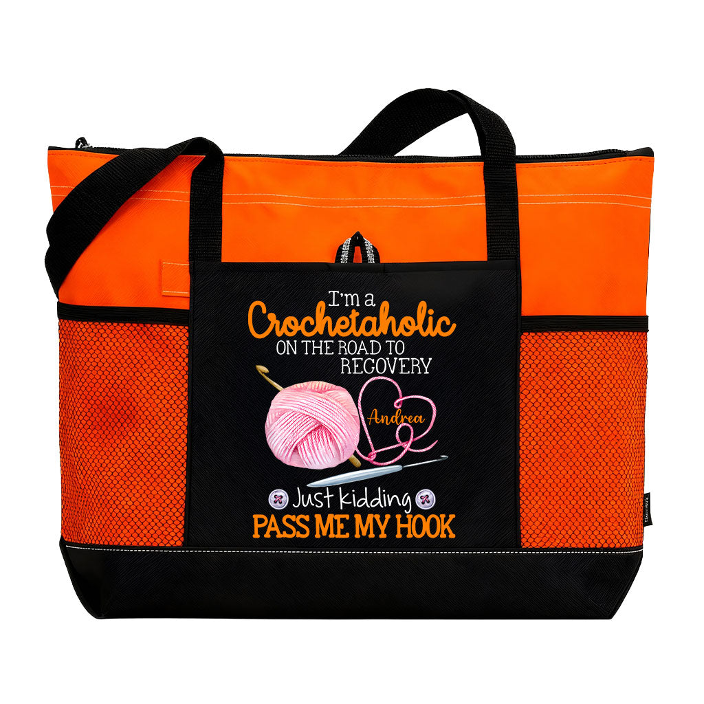 Personalized I'm A Crochetaholic Tote Bag Supler Store