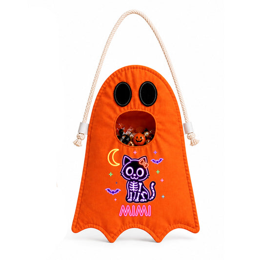 Halloween Skeleton Personalized Ghost Candy Bag